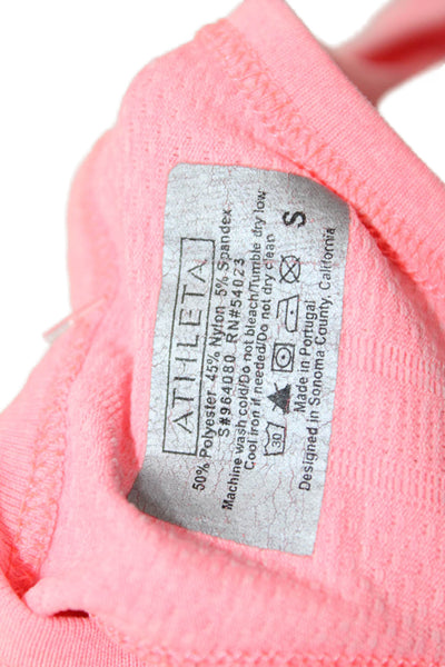 Athleta Womens Pink Basic Tank Round Neck Size S