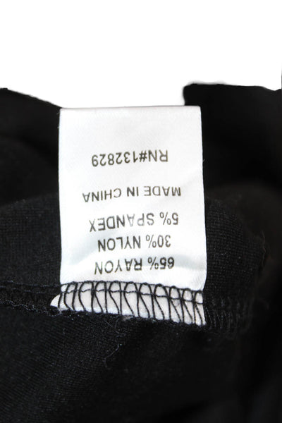 Superdown Womens Black Sleeveless Zip Front Top Classic Solid Size L
