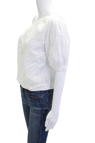 Rails Womens White Long Sleeve Blouse Petite Size S