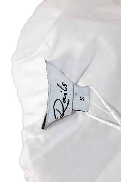 Rails Womens White Long Sleeve Blouse Petite Size S
