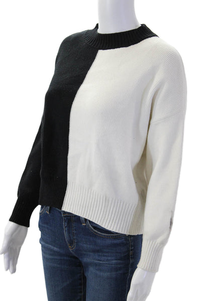 MNG Unisex Pullover Sweater Black Crew Neck Long Sleeve Acrylic Size XS