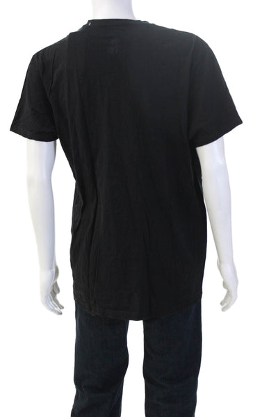 Polo Ralph Lauren Mens V-Neck Black Cotton Tee Short Sleeve Big & Tall Size L