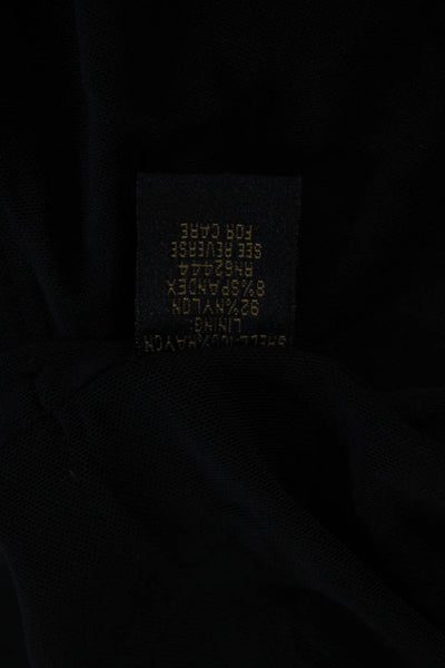 Nicole Miller Womens Black Shift Dress 3/4 Sleeve Round Neck Size M