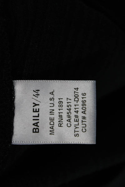 Bailey 44 Womens Pullover Sweater Black Long Sleeve Rayon Spandex Size S