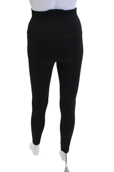 We Wore What Womens Ankle Jeggings Black Lace Up Gothic Size M