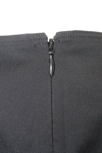 Lafayette 148 New York Women Tunic Tank Black V-Neck Sleeveless Size L