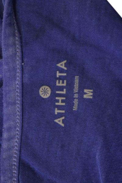 Athleta Womens Purple V Neck Tunic Tank Sleeveless Basic Size M