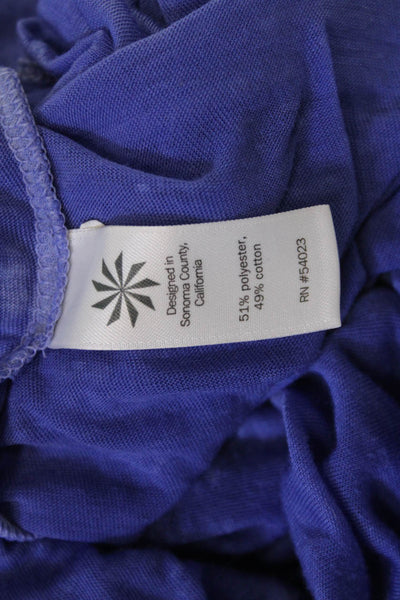 Athleta Womens Purple V Neck Tunic Tank Sleeveless Basic Size M
