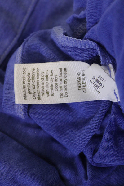 Athleta Womens Purple V Neck Tunic Tank Sleeveless Basic Size M