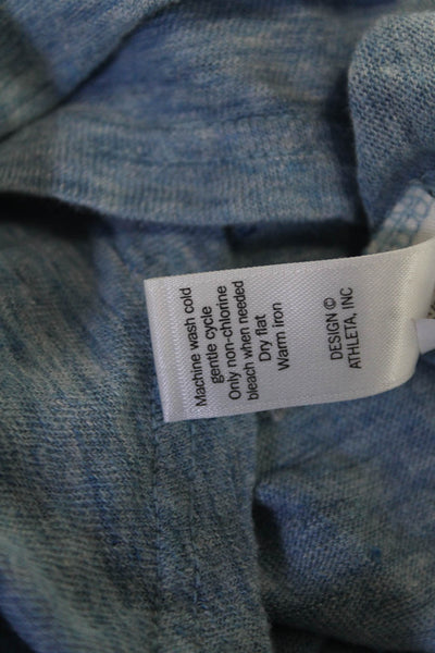 Athleta Women Basic Linen V Neck Sleeveless Tank Light Blue Size L