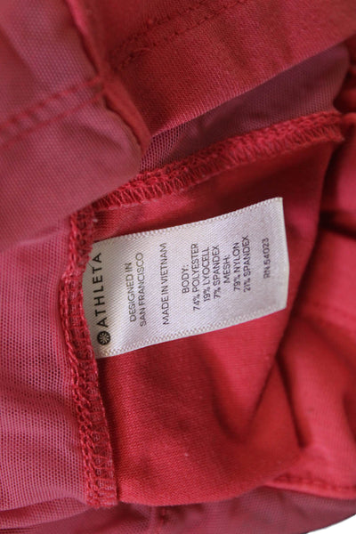 Athleta Womens Pink Basic Tank Sleeveless Round Neck Size L Tall