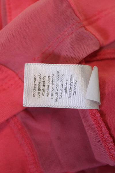 Athleta Womens Pink Basic Tank Sleeveless Round Neck Size L Tall