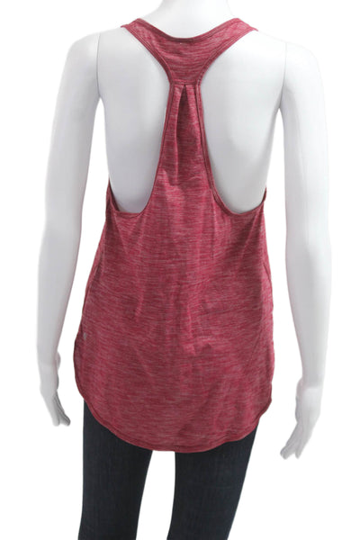 Lululemon Womens Basic Sleeveless Tank Red Polyester Blend Size 6