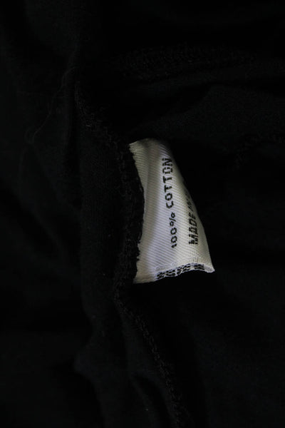 Bryn Walker Women Cardigan Hoodie Black 100% Cotton Long Sleeve Size M
