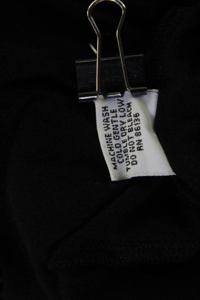 Bryn Walker Women Cardigan Hoodie Black 100% Cotton Long Sleeve Size M
