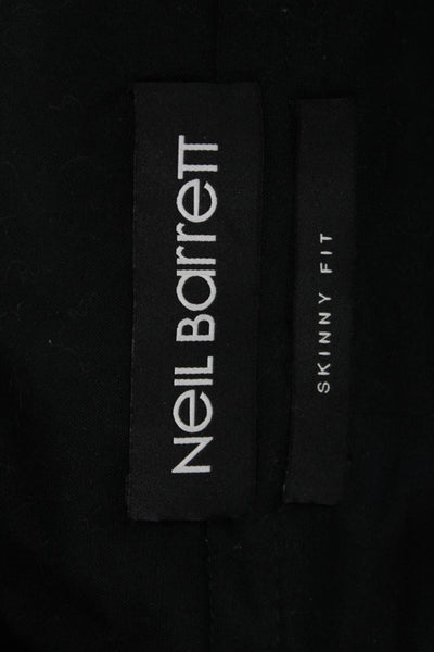 Neil Barrett Unisex Jogger Pants Black Designer Size 44