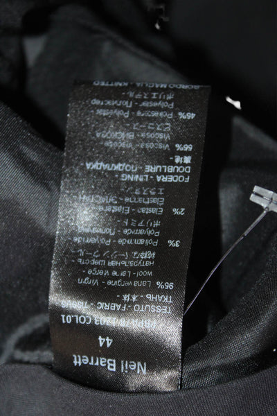 Neil Barrett Unisex Jogger Pants Black Designer Size 44