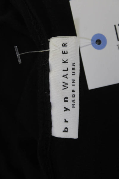 Bryn Walker Women Shift Dress Black Long Sleeve Round Neck Size L