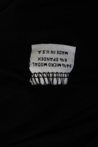 Bryn Walker Women Shift Dress Black Long Sleeve Round Neck Size L