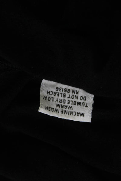 Bryn Walker Women Shift Dress Black Long Sleeve Round Neck Size L