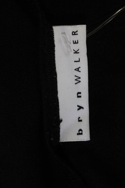 Bryn Walker Womens Shift Dress Black Long Sleeve Round Neck Size XL