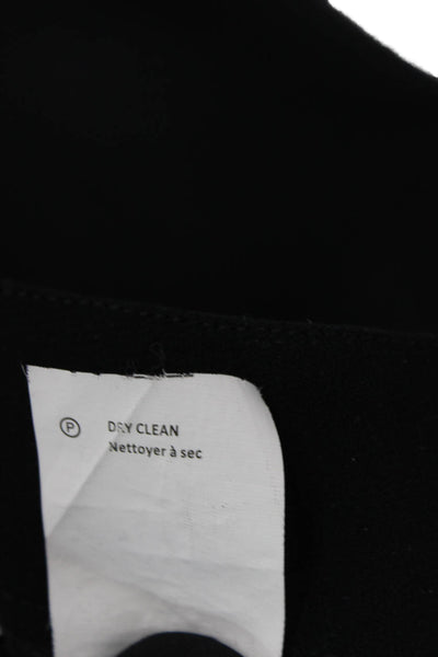 Vince Unisex Cropped Jogger Pants Black Polyester Size 8