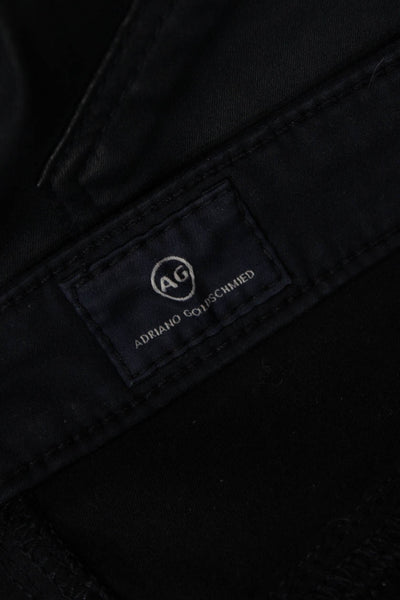 AG Womens Black Skinny Ankle Mid Rise Jeans Size 27