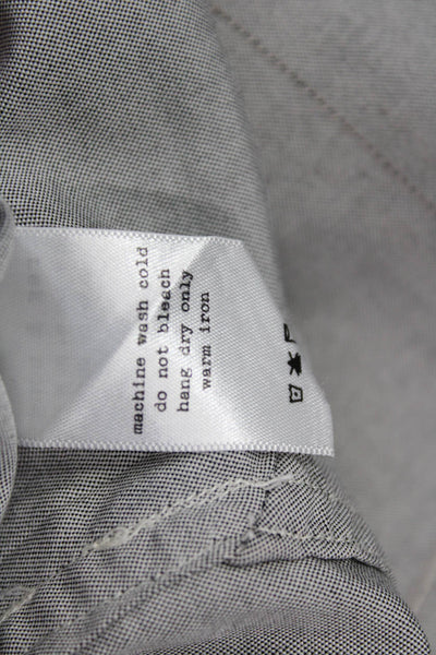 Rag & Bone Mens Button Front Long Sleeve Collared Shirt Gray Cotton Size XL