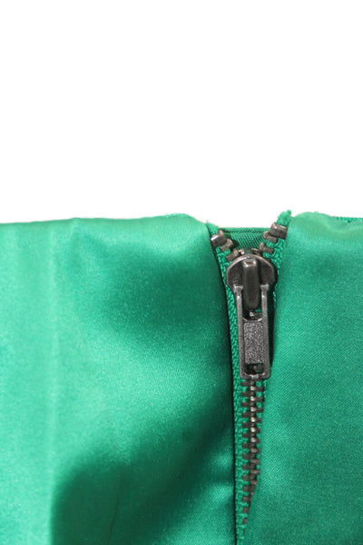 Adrianna Papell Women Sheath Green Knee Length Dress Zip Size 6