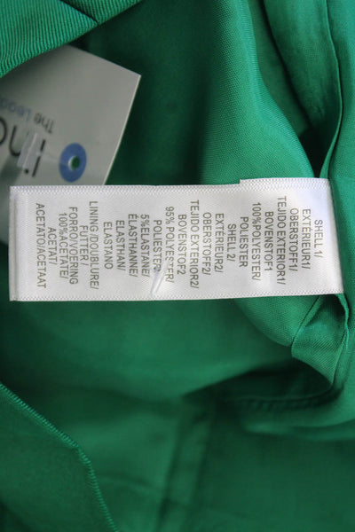 Adrianna Papell Women Sheath Green Knee Length Dress Zip Size 6