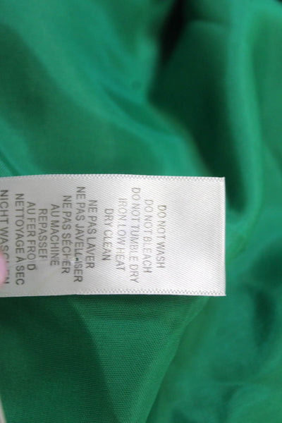 Adrianna Papell Women Sheath Green Knee Length Dress Zip Size 6