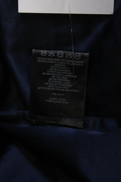Belle Badgley Mischka Women Dark Blue Fit & Flare Knee Length Dress Size 12