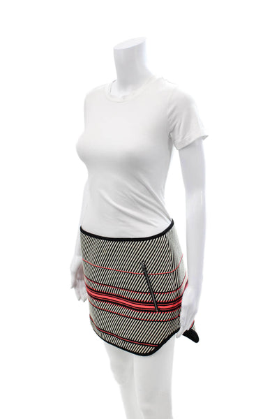 Rag & Bone Womens Mini Straight Pencil Striped Beige Skirt Size 4