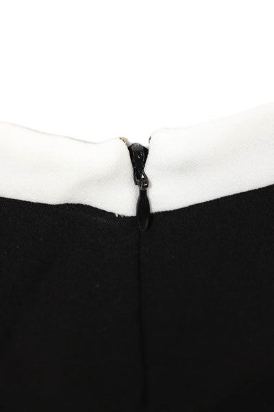 Rachel Zoe Women Fit & Flare Dress Black Sleeveless Mock Neck Zip Size 10