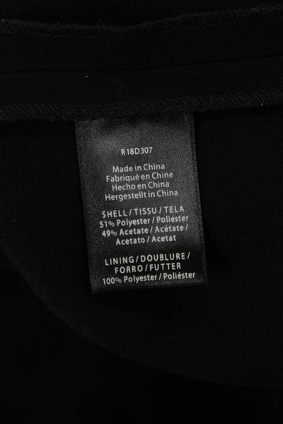 Rachel Zoe Women Fit & Flare Dress Black Sleeveless Mock Neck Zip Size 10