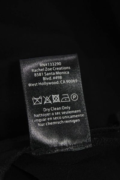 Rachel Zoe Women Fit & Flare Dress Black Sleeveless Mock Neck Zip Size 10