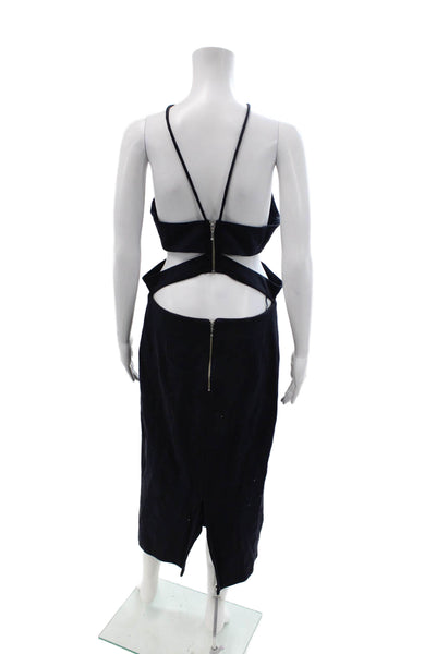 Nicholas Womens Bodycon Black Sleeveless Long Dress Size 8