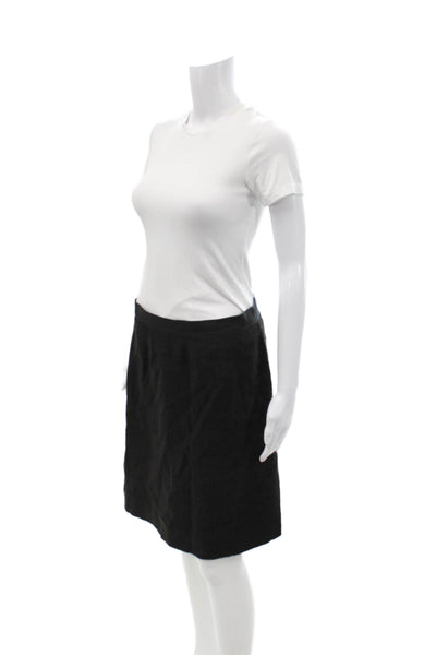 Kate Spade New York Womens A-Line Black Cotton Skirt Size 6