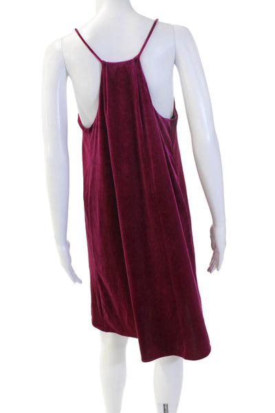 Laundry by Shelli Segal Womens Slip Dress Purple V-Neck Sleeveless Size 10