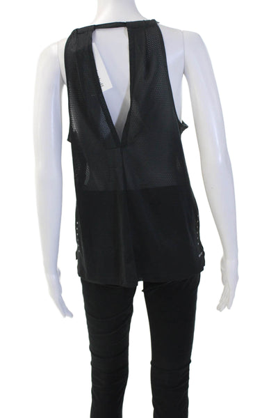 Nike Womens Jersey Tank Black Sleeveless Crew Neck Polyester Size S