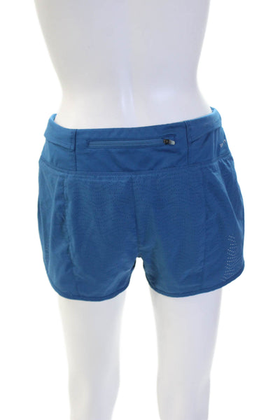 Nike Unisex Blue Sports Polyester Blend Drawstring Shorts Size S