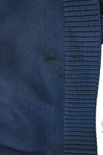 Zara Unisex Pullover Sweater Blue Turtleneck Long Sleeve Size S