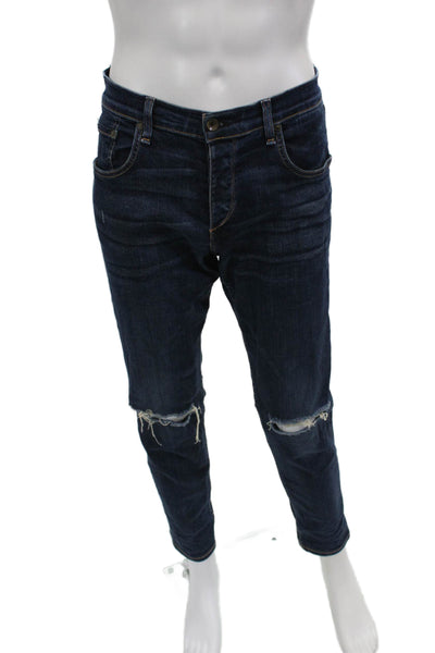 Rag & Bone Mens Skinny Tapered Dark Blue Jeans Size 34