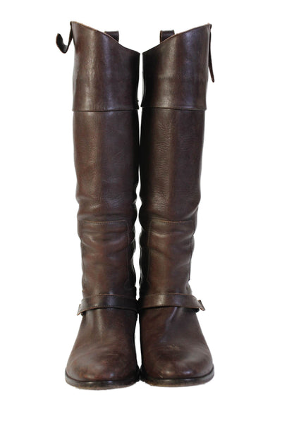 Golden Goose Deluxe Brand Womens Leather Knee High Boots Brown Size EUR 37