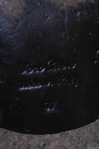 Golden Goose Deluxe Brand Womens Leather Knee High Boots Brown Size EUR 37