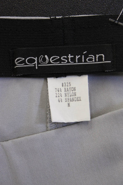 Equestrian Women Gray Ankle Cropped Dress Pants Size M