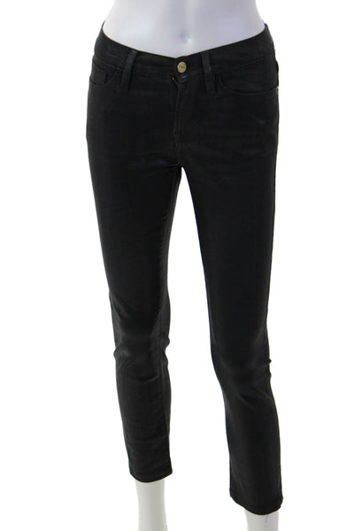 Frame Womens Ankle Skinny Black Jeans Size 26