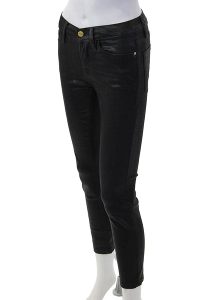 Frame Womens Ankle Skinny Black Jeans Size 26