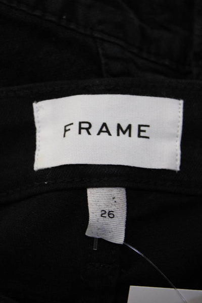 Frame Womens Ankle Skinny Black Jeans Size 26