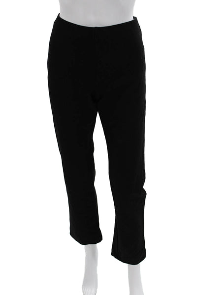 Saks Fifth Avenue Womens Ankle Dress Pants Black Rayon Blend Size M